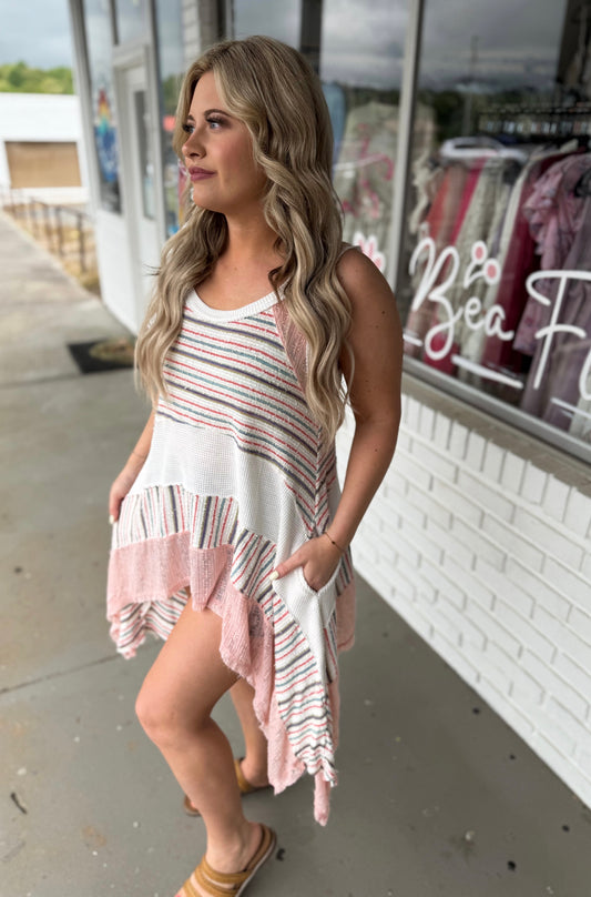 Mixed Pink Top