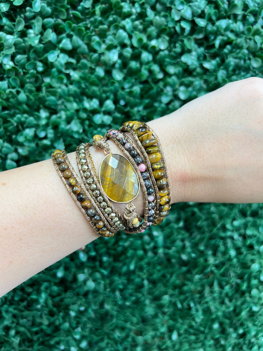 Tigers Eye Wrap Bracelet