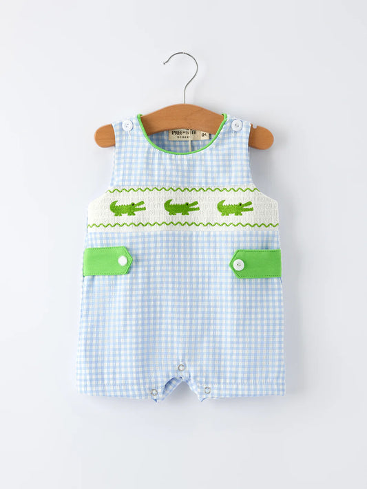 Baby Boy Crocodile Romper