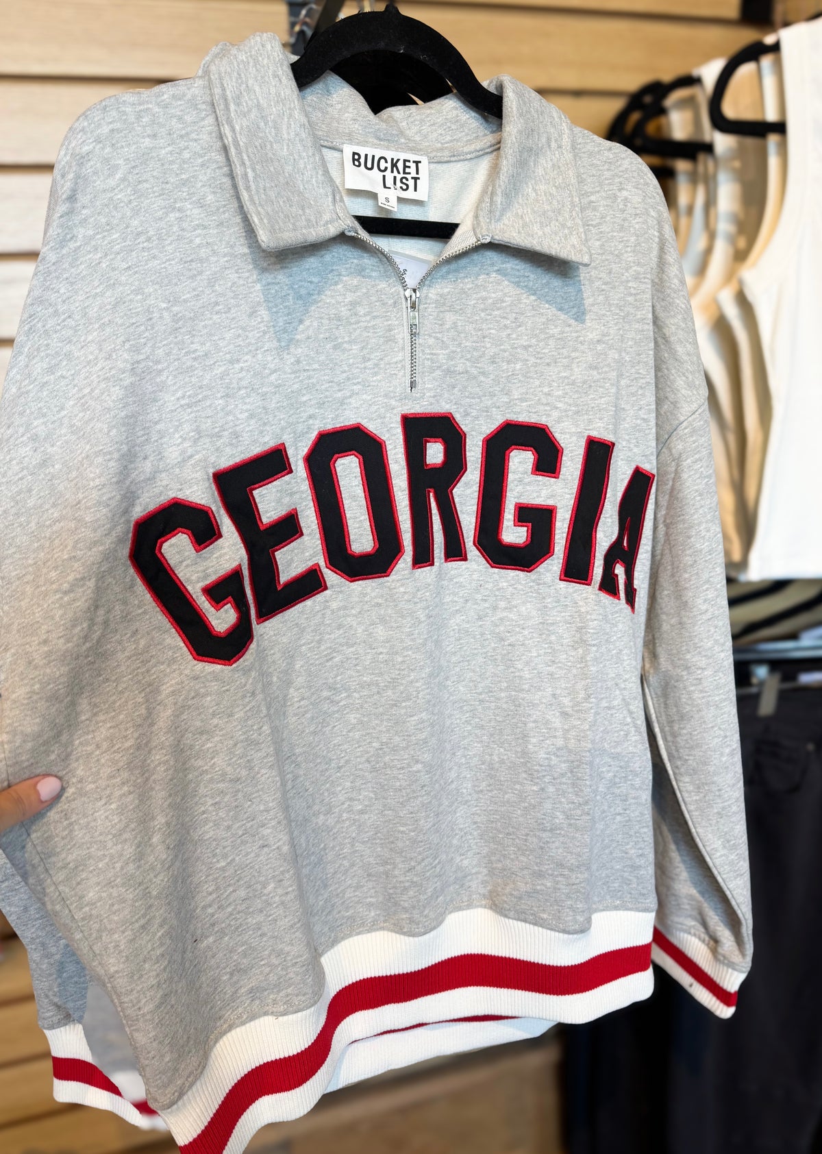 GA Zip Pullover Sweatshirt
