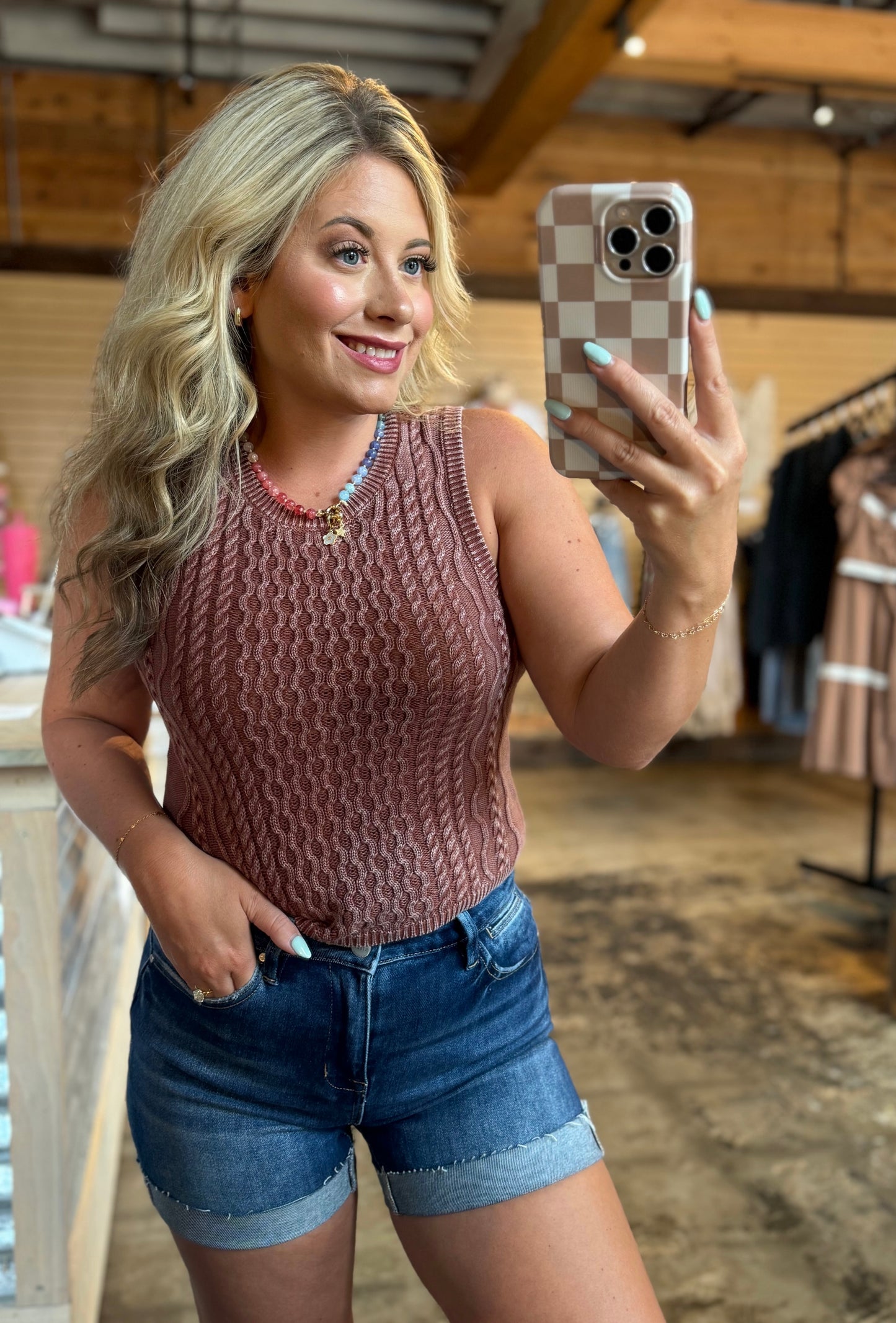 Braided Tank Sweater