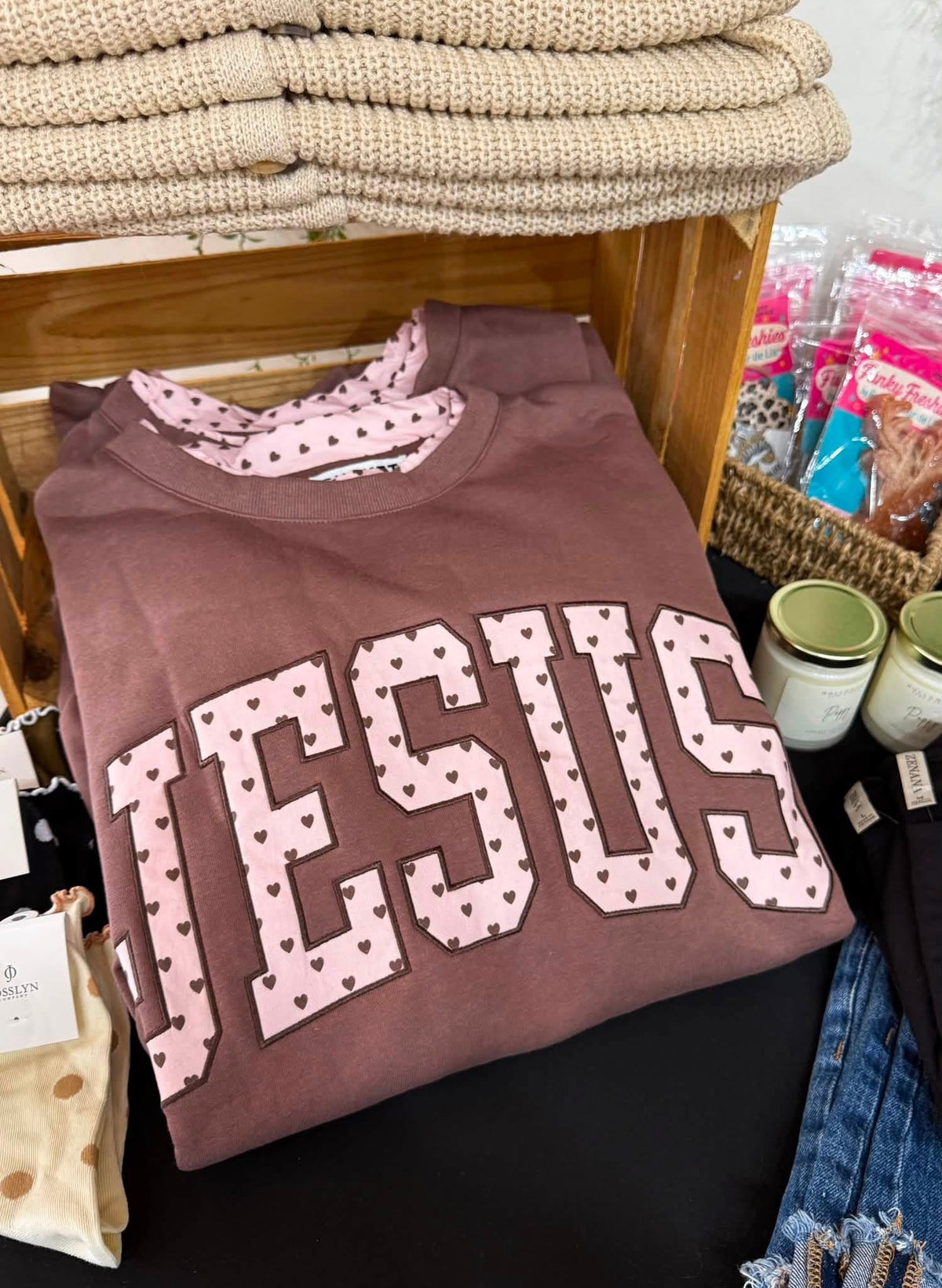 Brown Jesus Sweatshirt