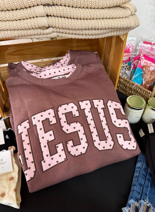 Brown Jesus Sweatshirt