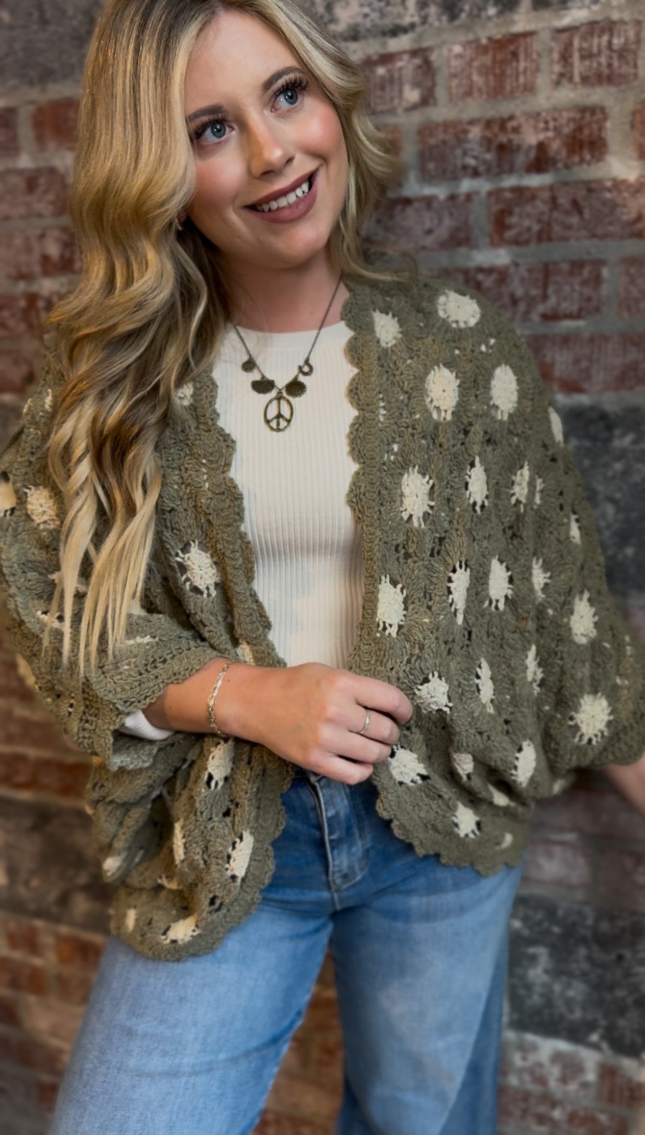 Olive/Almond Cardigan