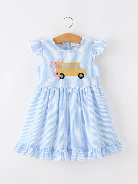 Summer Bus Applique Dress